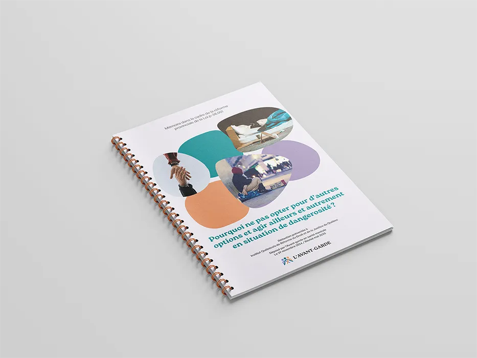 Couvert de rapport annuel de l'Avant-Garde